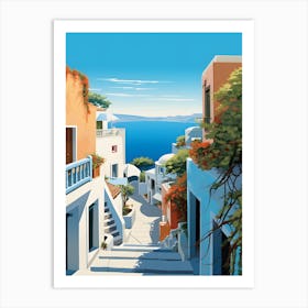 Greece Town Art Print