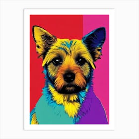 Norwich Terrier Andy Warhol Style Dog Art Print