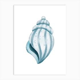 Sea Shell Watercolor Painting Art Print