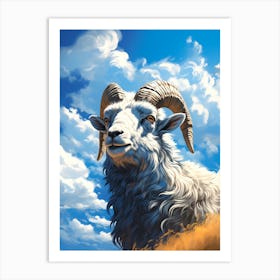 Ram In The Sky Art Print