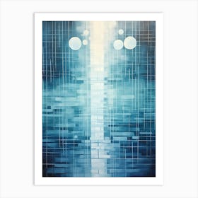 Water Geometric Abstract 3 Art Print