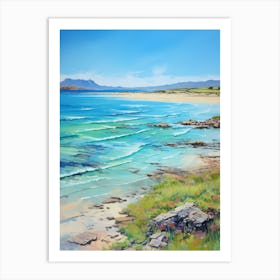 A Painting Of Elafonisi Beach, Crete Greece 2 Art Print