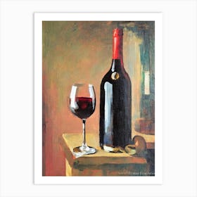 Tempranillo Oil Painting Cocktail Poster Art Print