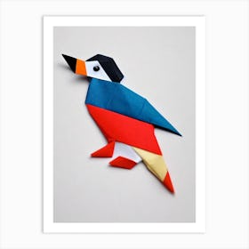 Puffin Origami Bird Art Print