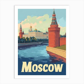 Aihrgdesign A Classic 1960s Travel Poster For Moscow Showcasi 37ab6276 311f 43b2 Ab83 0dcdd43cffe4 0 Art Print