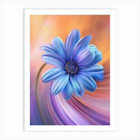 Blue Flower 7 Art Print