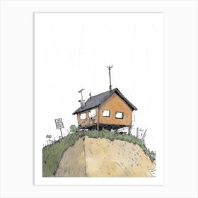 House On A Hill 5 Art Print