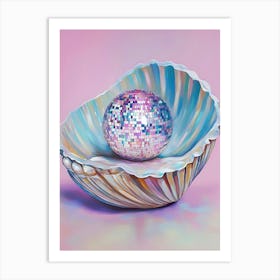 Disco Ball In Shell Art Print