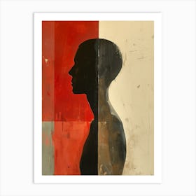 Silhouette Of A Man 1 Art Print