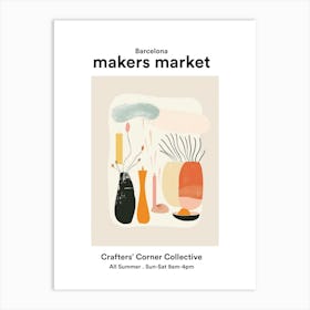 Barcelona Crafters Corner Collective Art Print