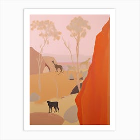 Thar Desert   Asia (India And Pakistan), Contemporary Abstract Illustration 2 Art Print