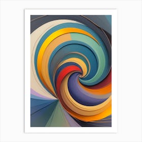 Lavender Swirl Modern Abstract Art Print