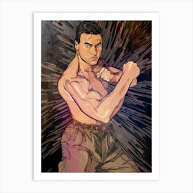 Van Damme JCVD Action Art Print