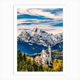 Neuschwanstein Castle, Bavaria Germany, Europe Art Print