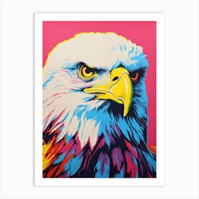 Andy Warhol Style Bird Bald Eagle 1 Art Print