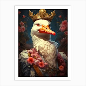 King Of Ducks 2 Art Print