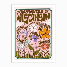 Wisconsin Wildflowers Art Print