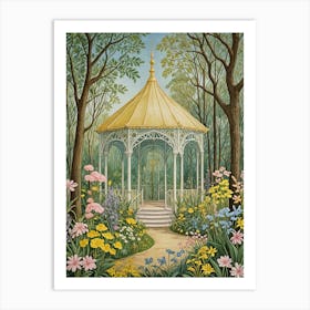 Pavilion In The Garden Art Print