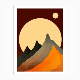 Peaks Of Autumn Art Print