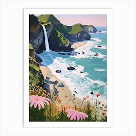 The Cliff Illustration 3 Art Print