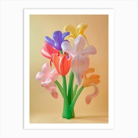 Dreamy Inflatable Flowers Iris 2 Art Print