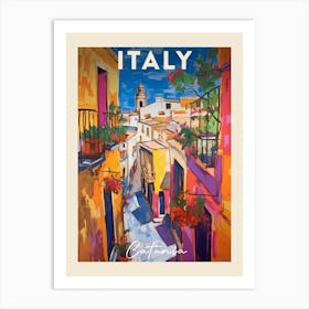 Catania Italy 2 Fauvist Painting  Travel Poster Art Print