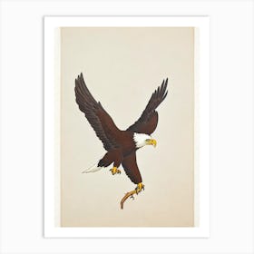 Eagle Illustration Bird Art Print