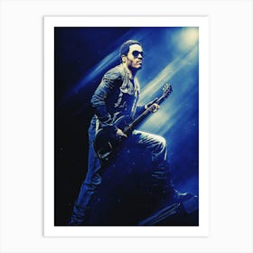 Superstars Of Lenny Kravitz Perform In London Art Print