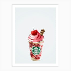 Starbucks Ice Cream Art Print