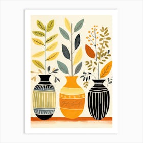 Three Vases 6 Art Print