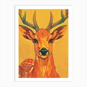 Deer Illustration 14 Art Print