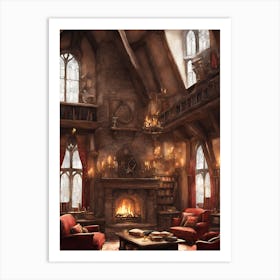 Harry Potter Living Room Art Print