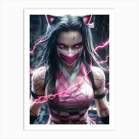 Lightning Ninja Art Print