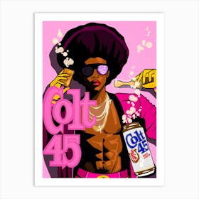 ‘Gleam Flask’ Colt 45 Art Print