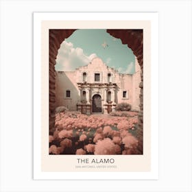 The Alamo San Antonio United States Travel Poster Art Print