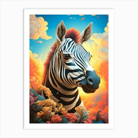 Zebra 2 Art Print