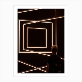 Squares Of Light Art Print