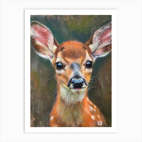 Fawn Painting 6 Art Print