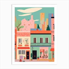 Puerto Rico 2 Travel Illustration Art Print