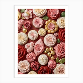 Valentine's Day Rose Treats Art Print