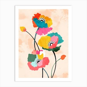 Dopamine Floral Art Print