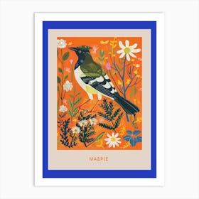 Spring Birds Poster Magpie 2 Art Print