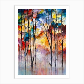 Abstract Of Trees Art Print