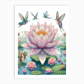 Lotus Flower 27 Art Print