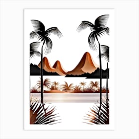 Landscape With Palm Trees 1 Art Print