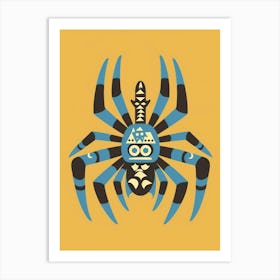 Blue Spider Art Print