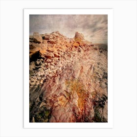 Castle Of Rock Lindisfarne Art Print