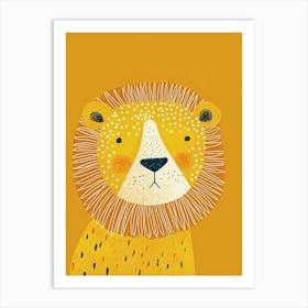 Yellow Lion 4 Art Print
