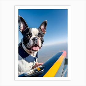 Boston Terrier-Reimagined 124 Art Print