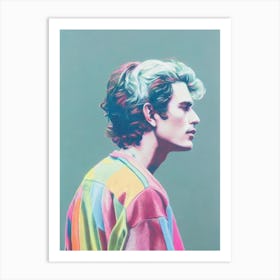 John Mayer Colourful Illustration Art Print